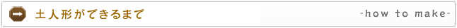 土人形ができるまで